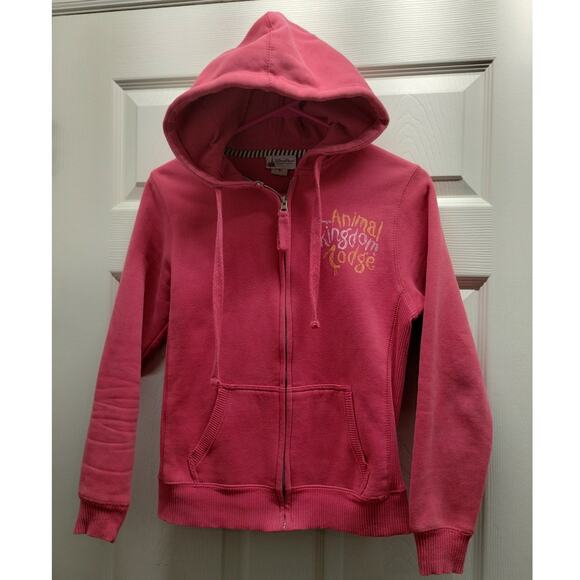 Disney Parks Women's Size Small Light Red Animal Kingdom Lodge Sweatshirt Hoodie - Picture 1 of 6